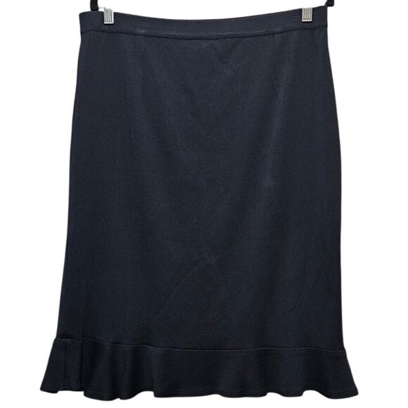 Exclusively Misook Black Knit Skirt Womens Size L - Picture 1 of 5